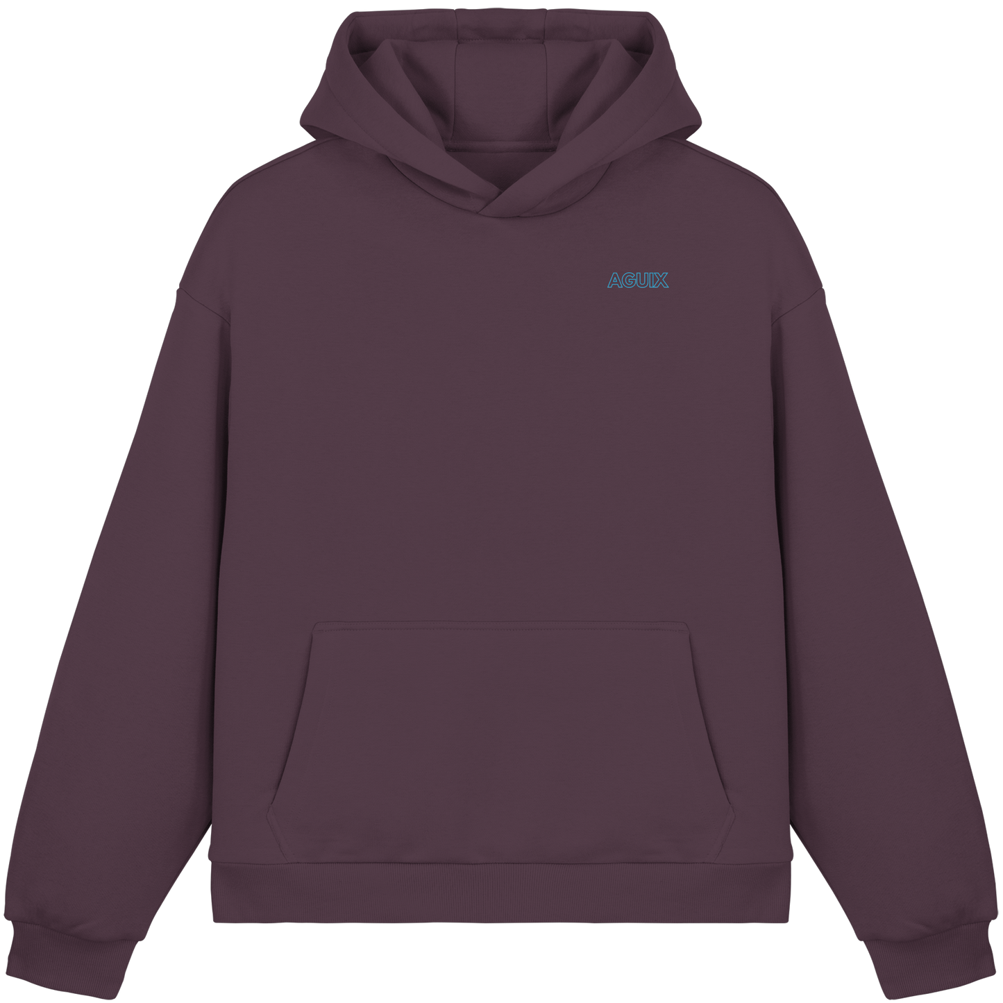 Aguix Basic - Sudadera con capucha corta afelpada