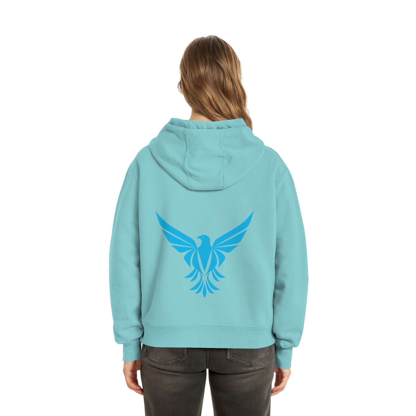 Aguix Basic - Sudadera con capucha corta afelpada