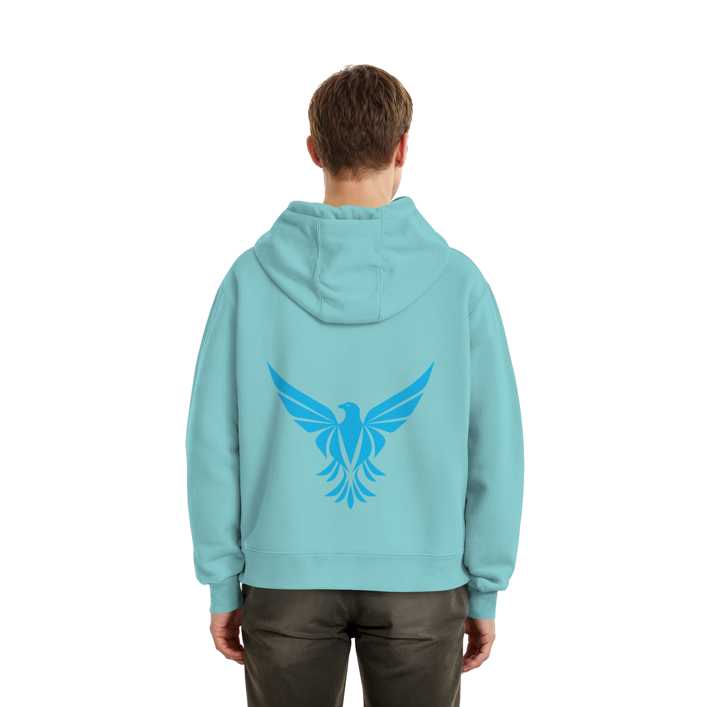 Aguix Basic - Sudadera con capucha corta afelpada