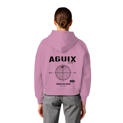 Never Static - Sudadera con Capucha Orgánica de Corte Ancho para Mujer