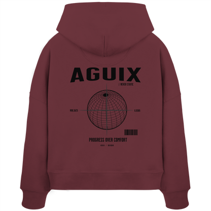 Never Static - Sudadera con Capucha Orgánica de Corte Ancho para Mujer