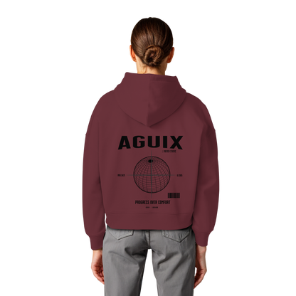 Never Static - Sudadera con Capucha Orgánica de Corte Ancho para Mujer