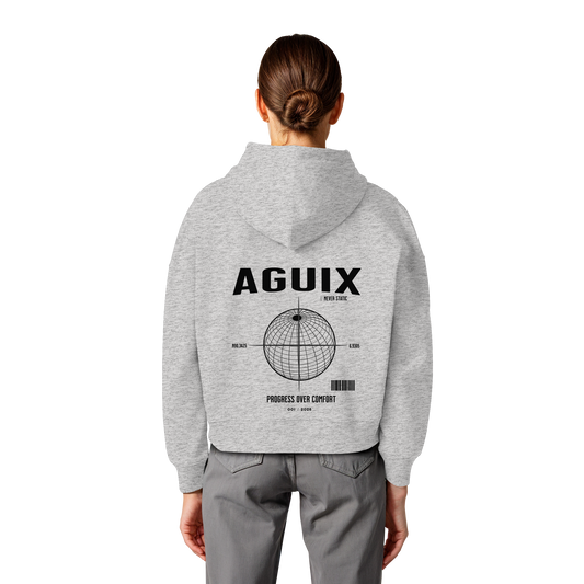Never Static - Womens Organic Boxcut Hoodie
