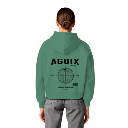 Never Static - Sudadera con Capucha Orgánica de Corte Ancho para Mujer