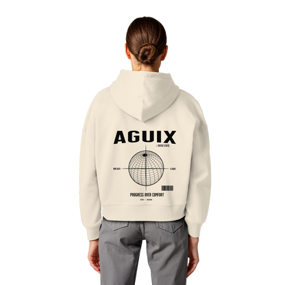 Never Static - Sudadera con Capucha Orgánica de Corte Ancho para Mujer