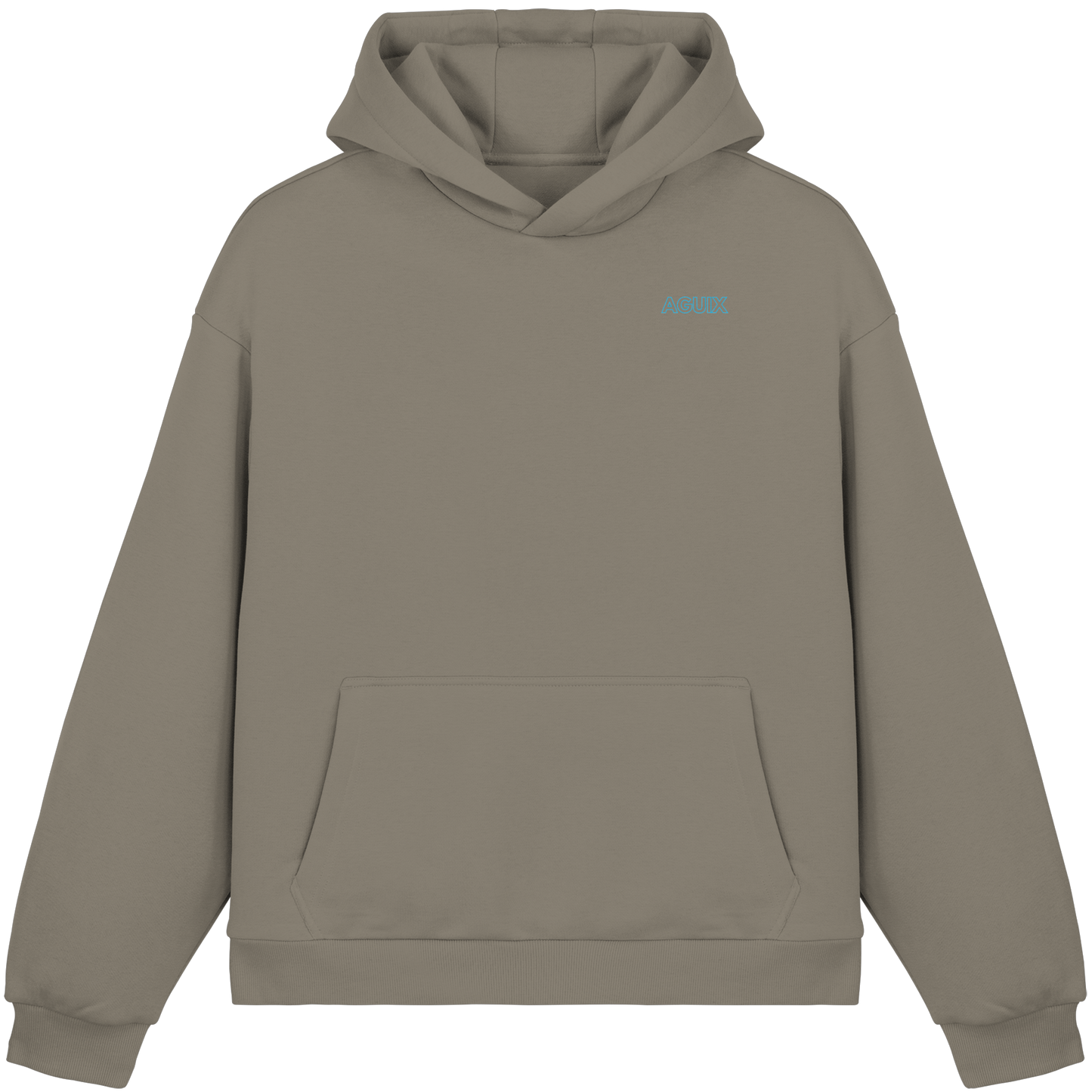 Aguix Basic - Sudadera con capucha corta afelpada