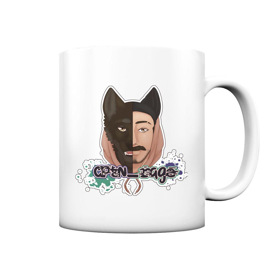 CPTN_RAGE - Tasse matt