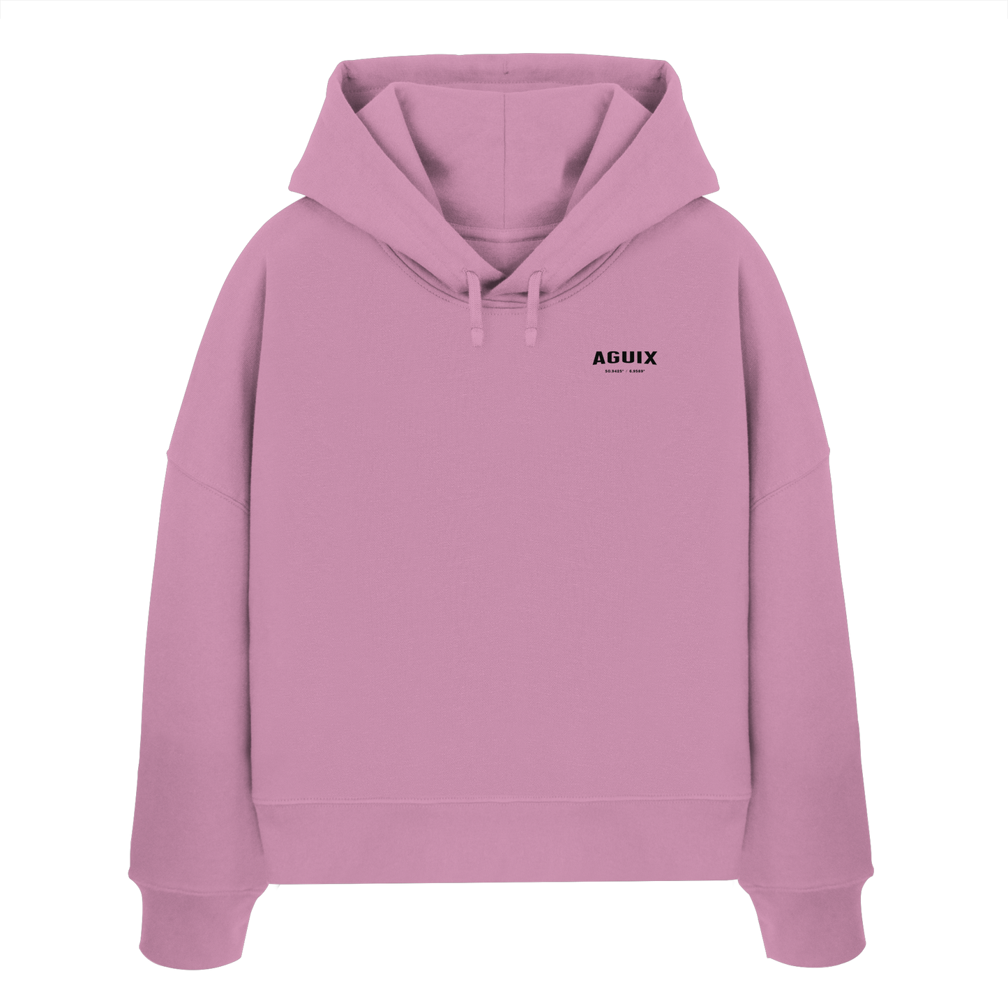 Never Static - Sudadera con Capucha Orgánica de Corte Ancho para Mujer