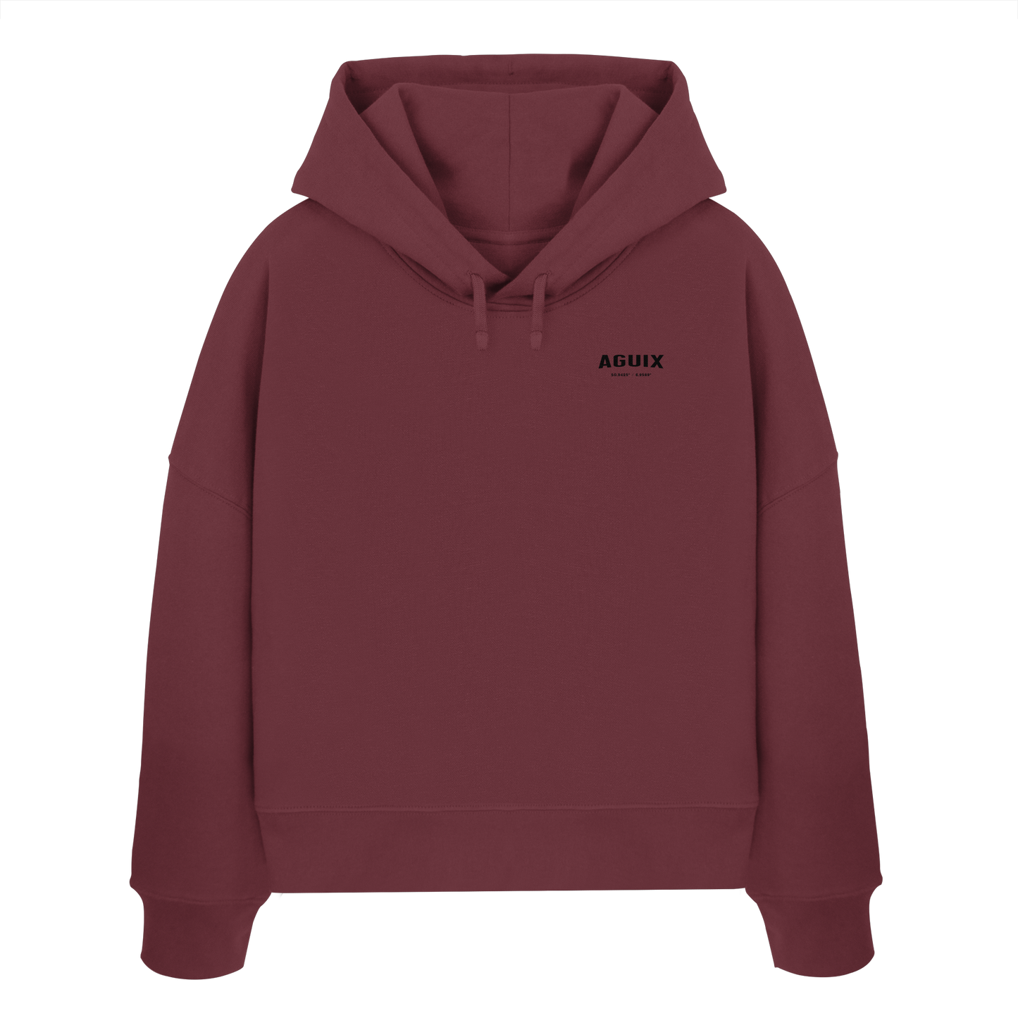 Never Static - Sudadera con Capucha Orgánica de Corte Ancho para Mujer