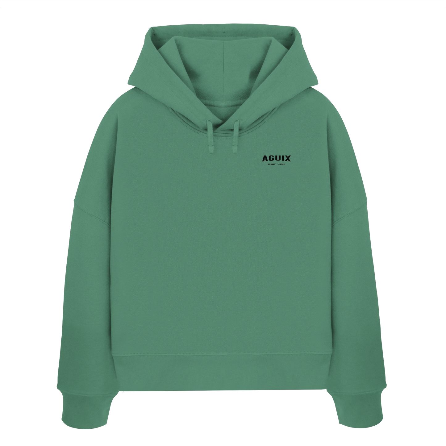 Never Static - Sudadera con Capucha Orgánica de Corte Ancho para Mujer