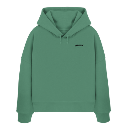 Never Static - Sudadera con Capucha Orgánica de Corte Ancho para Mujer