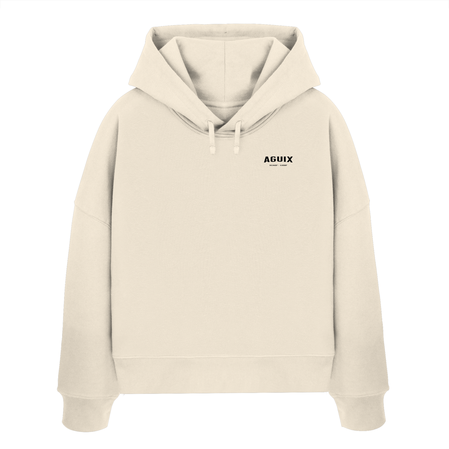 Never Static - Sudadera con Capucha Orgánica de Corte Ancho para Mujer