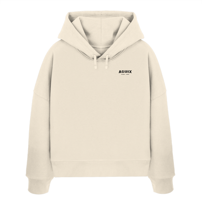 Never Static - Sudadera con Capucha Orgánica de Corte Ancho para Mujer