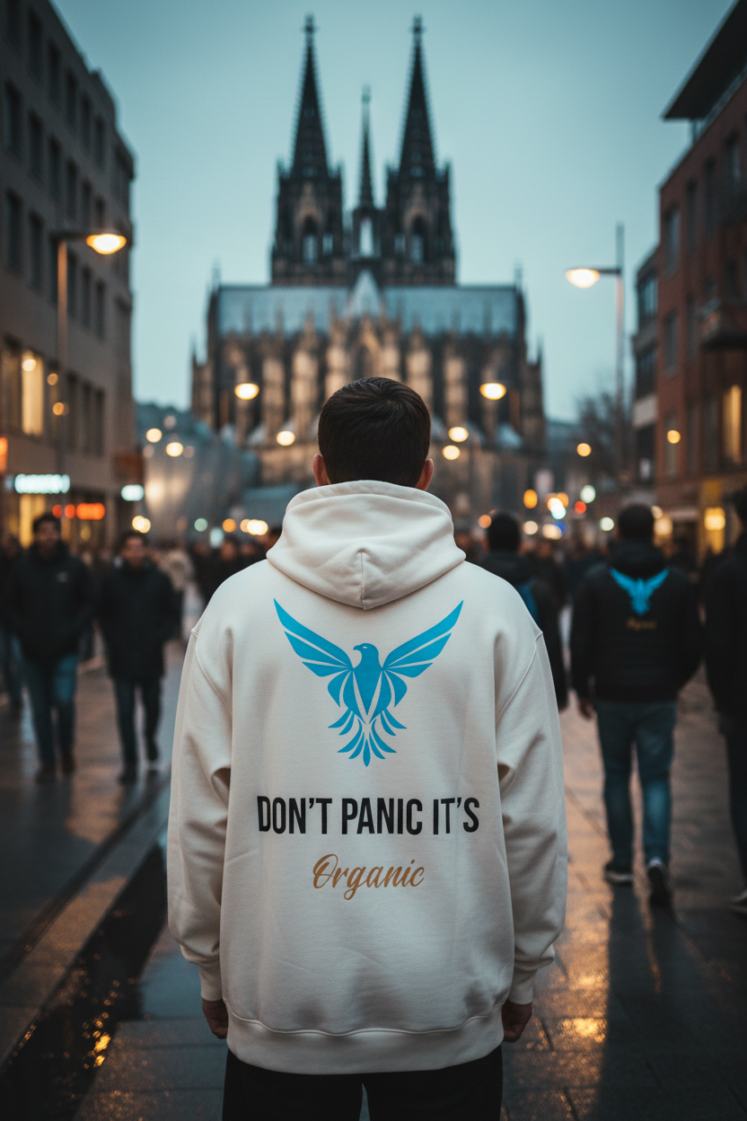 Don't Panic - Organic Basic Hoodie in Köln