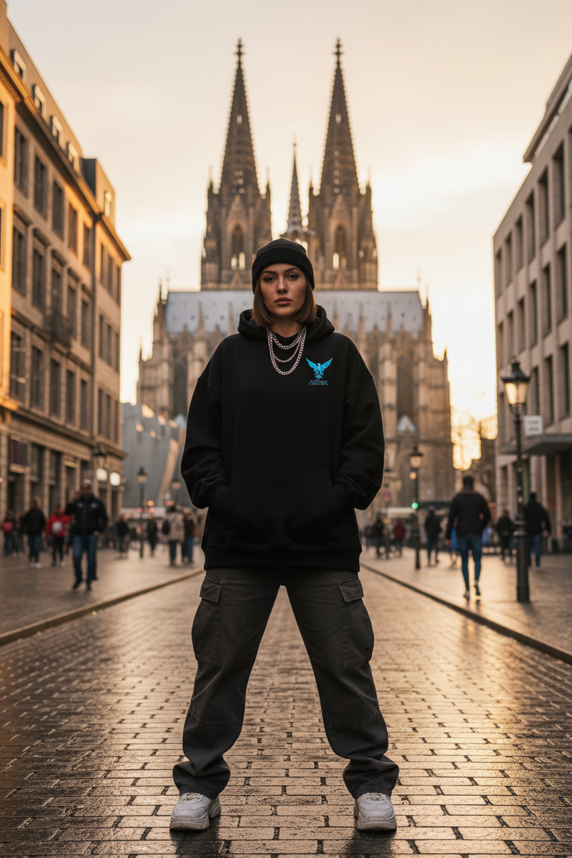 Aguix Basic - Womens Organic Boxcut Hoodie Lifestyle Köln