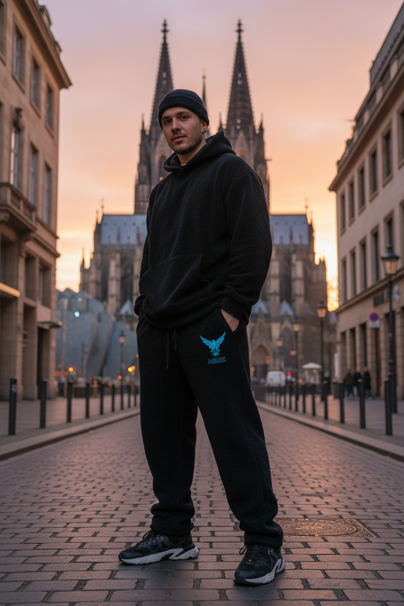 Aguix Basic - Fluffy Track Sweatpants Lifestyle Köln