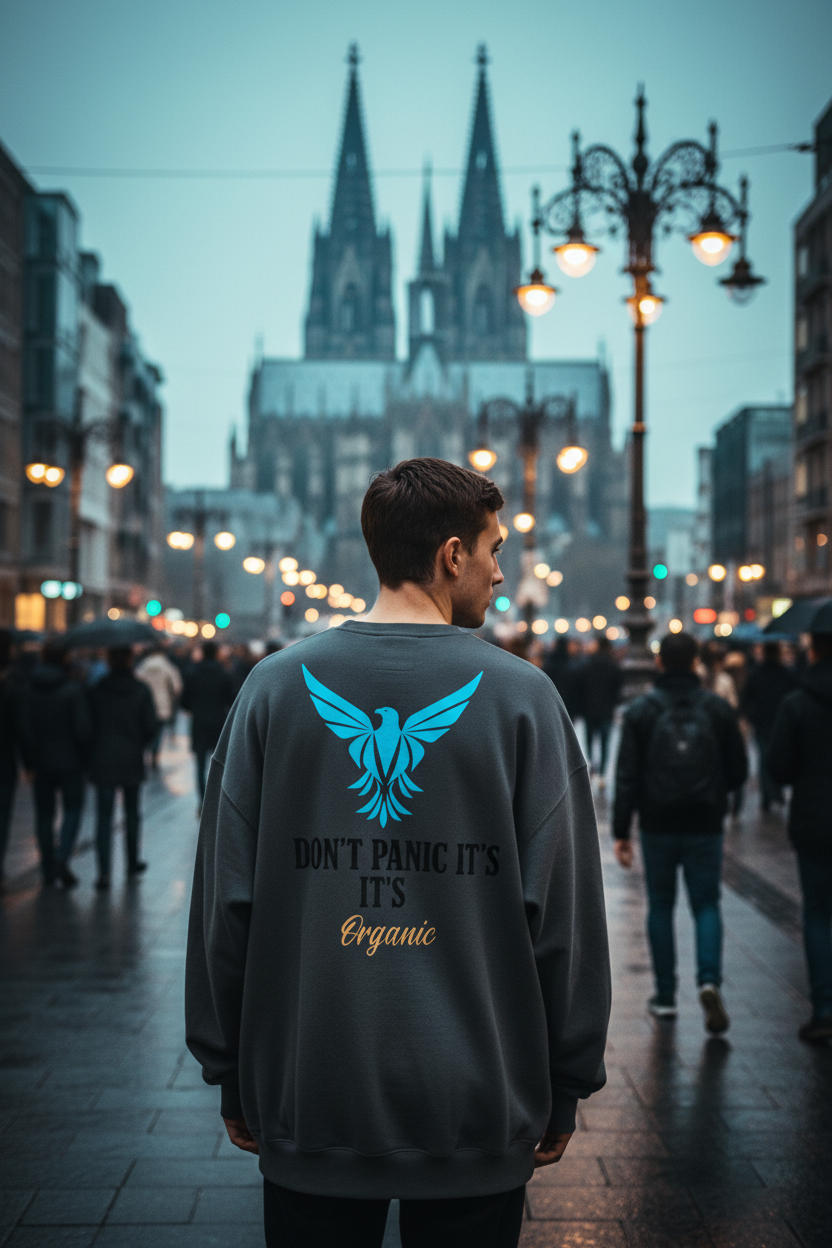 Don't Panic - Organic Oversize Sweatshirt in Köln